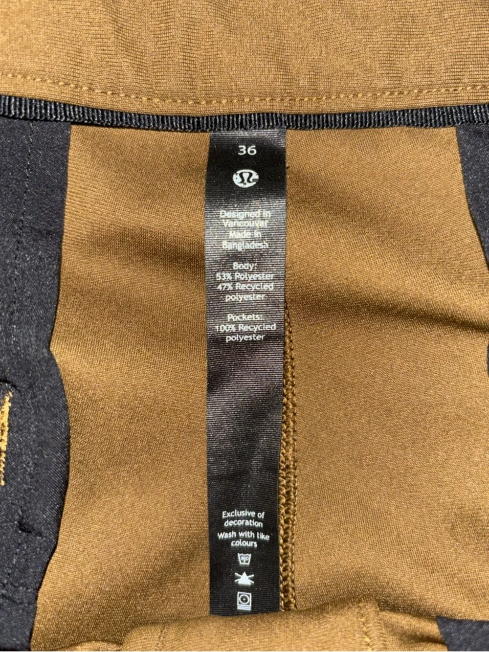 Lululemon mens dress pants size 36 - Picture 9 of 9